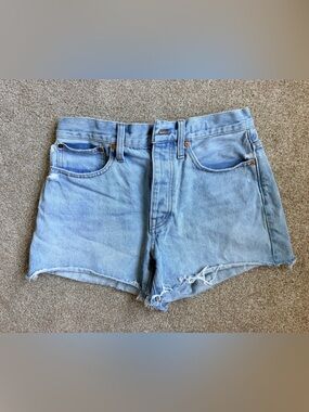 Madewell Light Blue Denim Cutoff Shorts